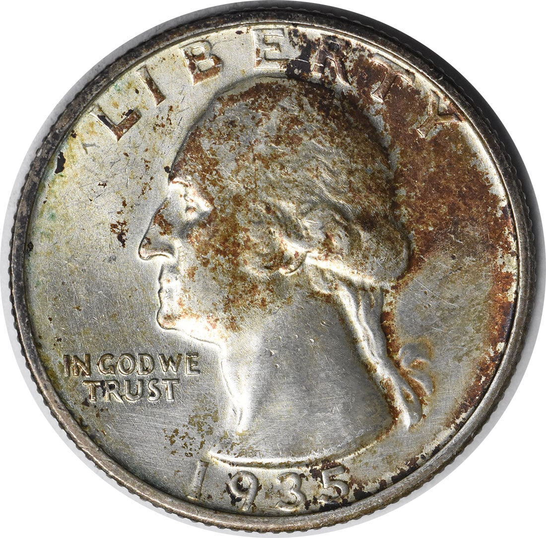 Uncertified 1935-S Washington Silver Quarter Choice BU (1 of 2)