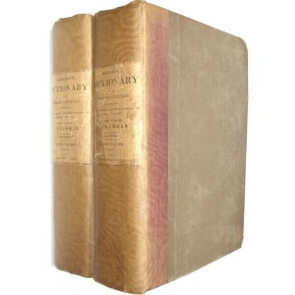 1833 Dictionary of the English language T.T. and J. Tegg 2 vol - Samuel Johnson (1 of 4)