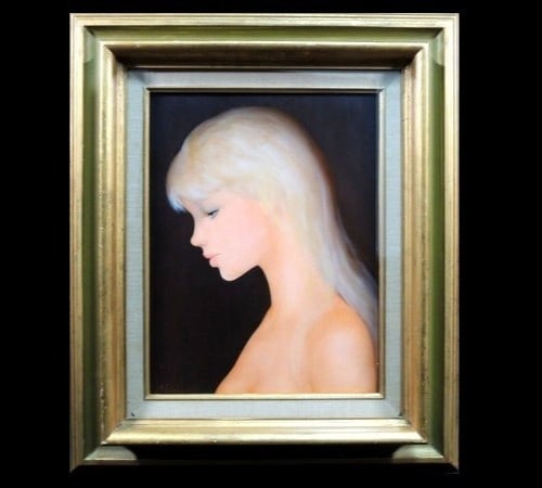 Painting Guy Seradour (19222021) Blonde voiles/ Golden Hair Original Oil (1 of 10)