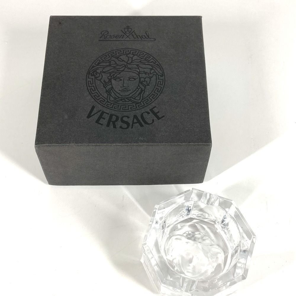 Design Versace Medusa Ashtray Rosenthal Crystal Small Accessory Case Elegant (1 of 8)