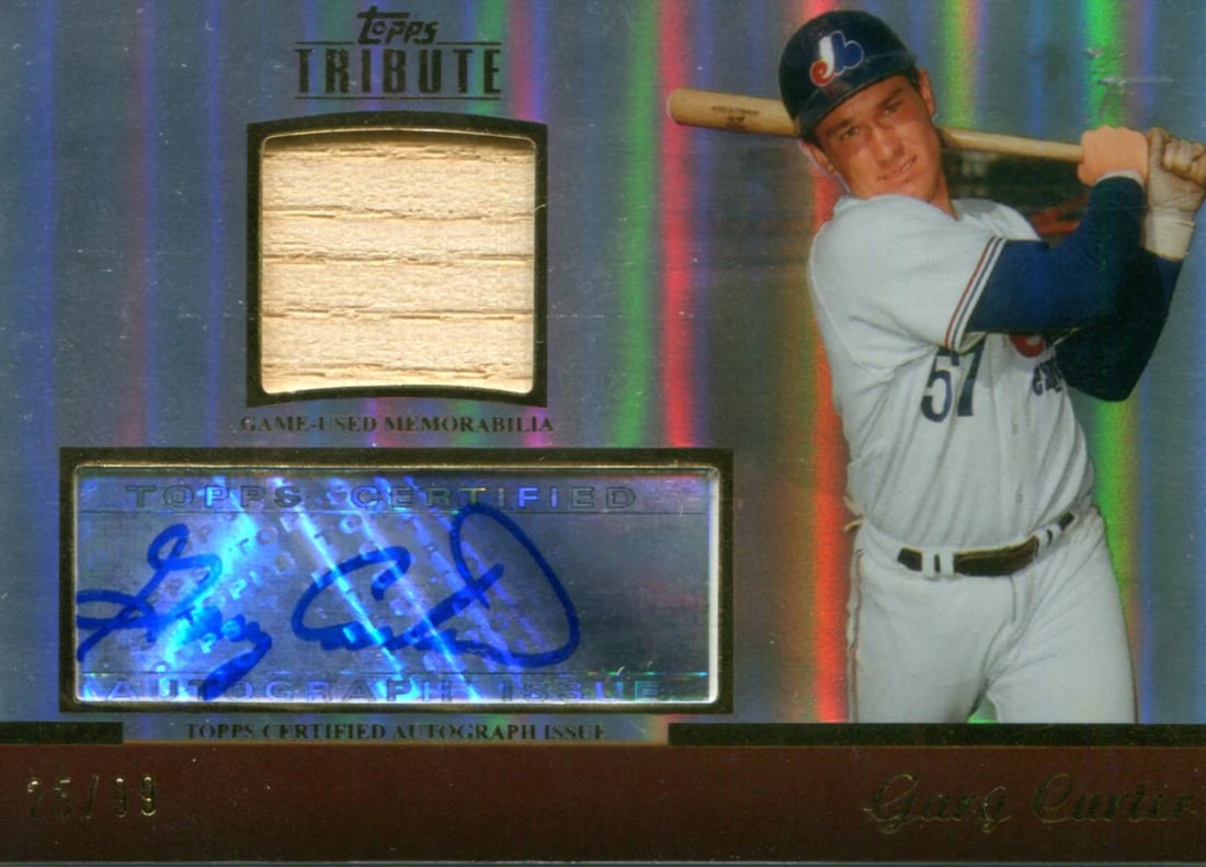 99 Gary Carter Autographed Topps Tribute Card #25/ (1 of 1)