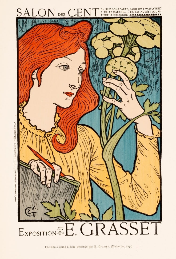 Illustr Grasset Salon De Cent Original 1896 Chaix Lithograph Les Affiches (1 of 3)