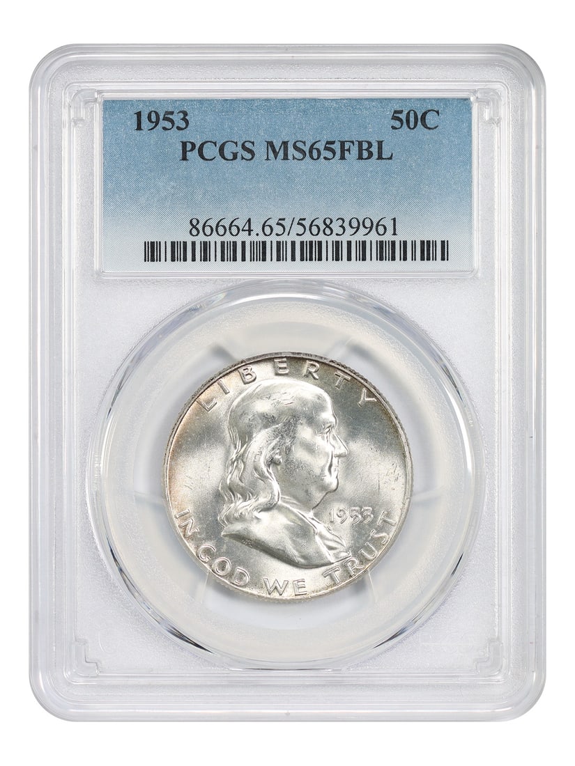 Franklin Half Dollar - 1953 50C PCGS MS65FBL (1 of 4)