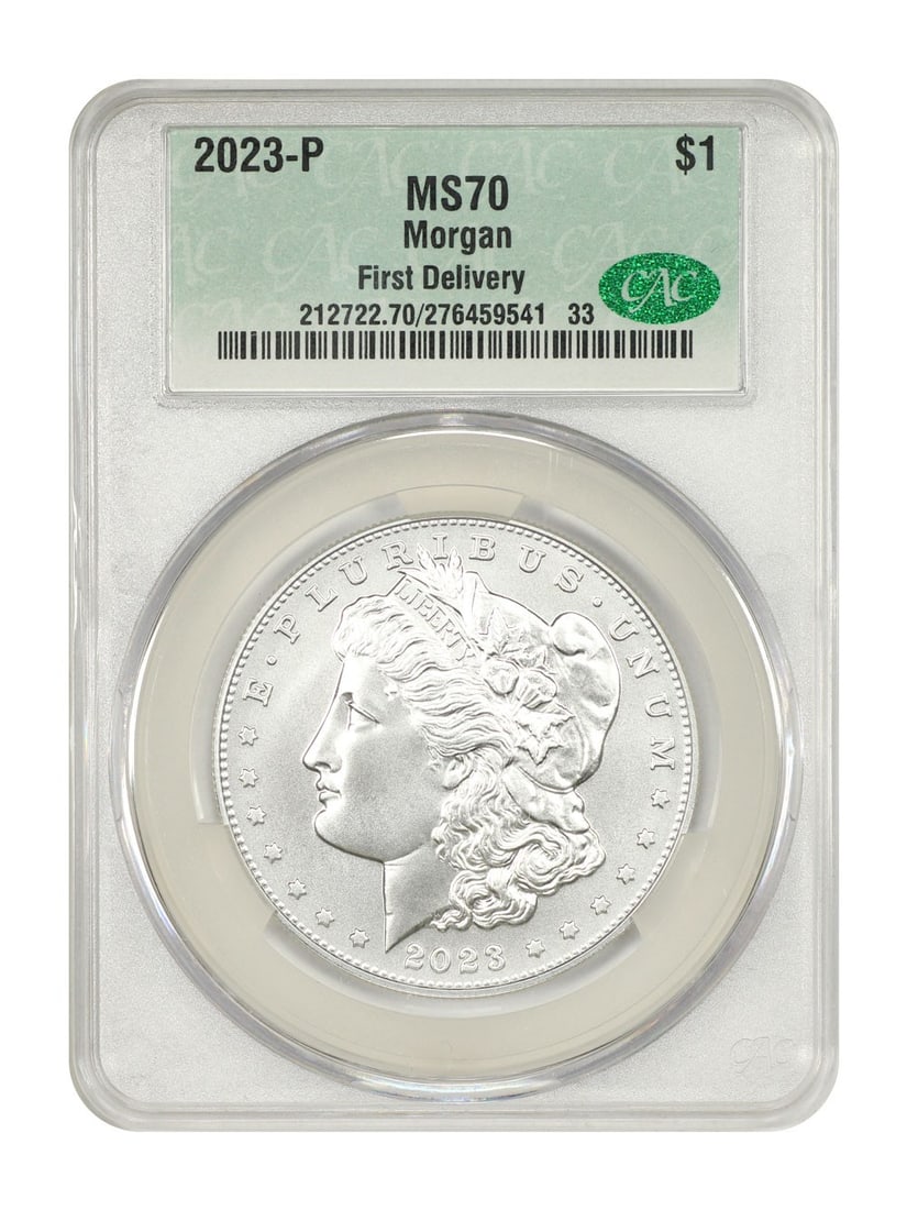 Delivery) 2023-P $1 Morgan Dollar CACG MS70 (First (1 of 4)