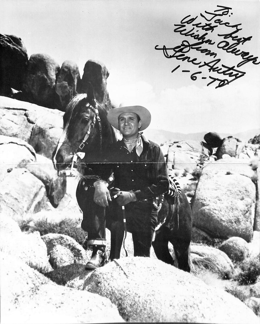 180793 Gene Autry Signed/ Inscribed 11x14 B/ W Photo (1 of 1)