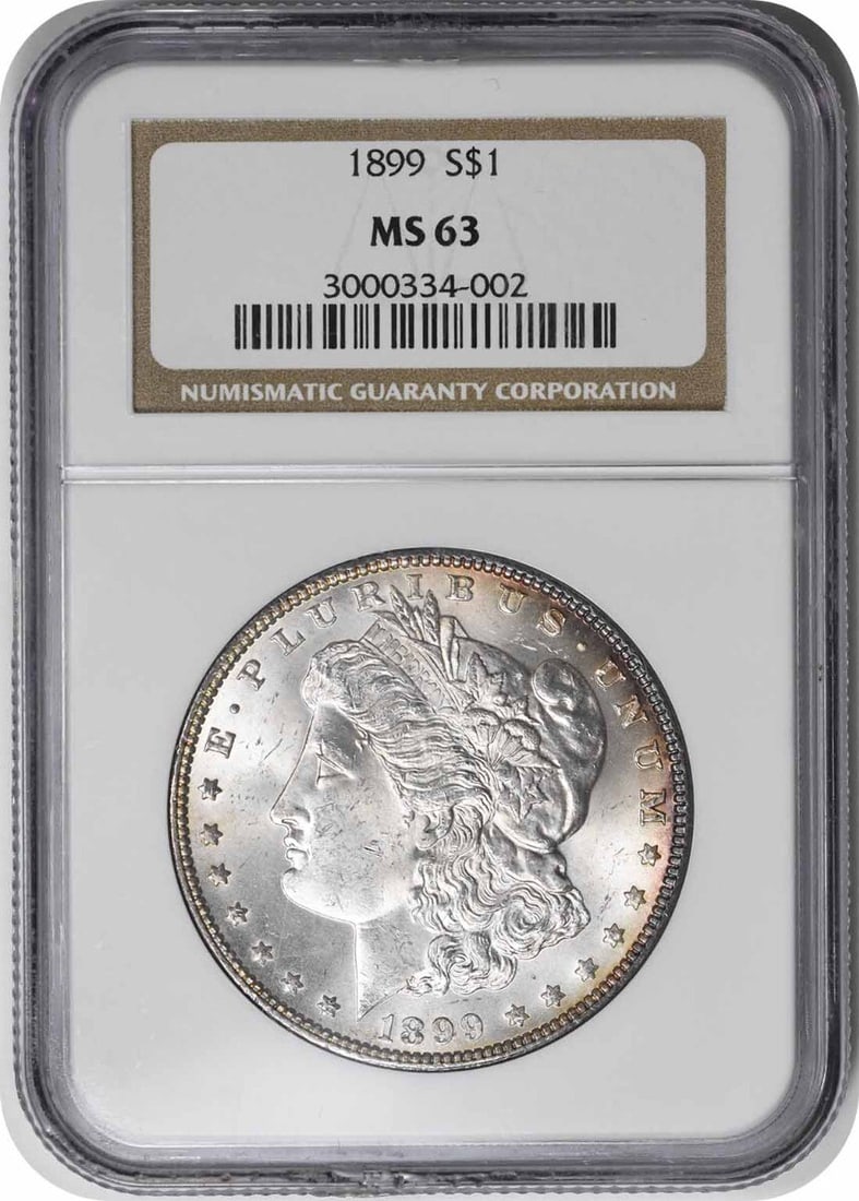 NGC 1899 Morgan Silver Dollar MS63 (1 of 2)