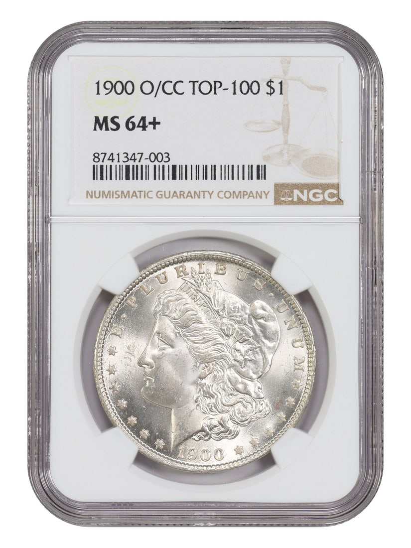 Scarce Over-Mintmark Variety - 1900-O/ CC $1 NGC MS64+ - Morgan Dollar (1 of 4)