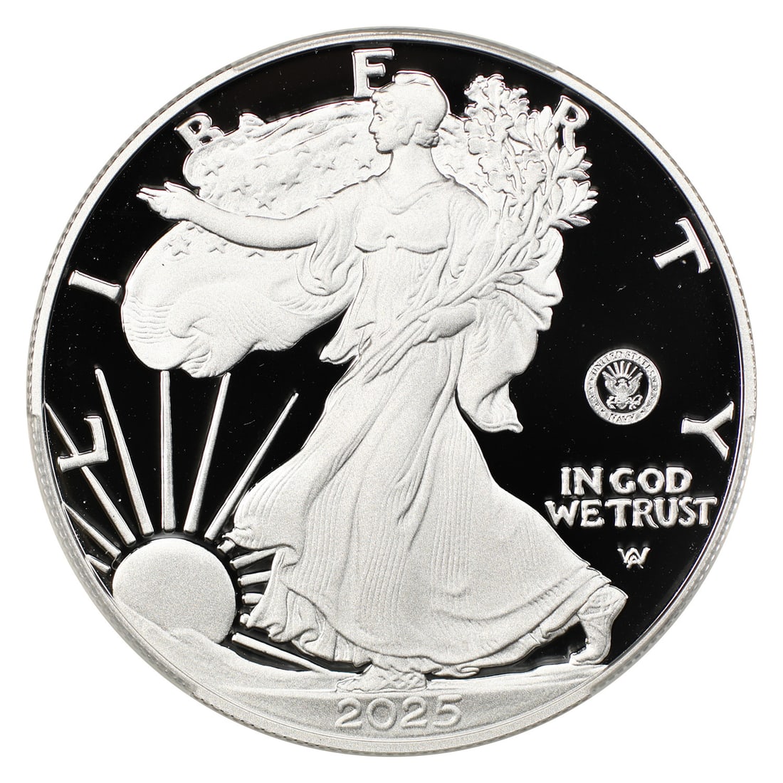 Silver Eagles - 2025-S $1 Silver Eagle CACG PR69DCAM (Navy Privy) - 3