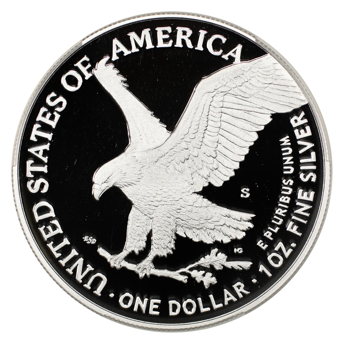 Silver Eagles - 2025-S $1 Silver Eagle CACG PR69DCAM (Navy Privy) - 4