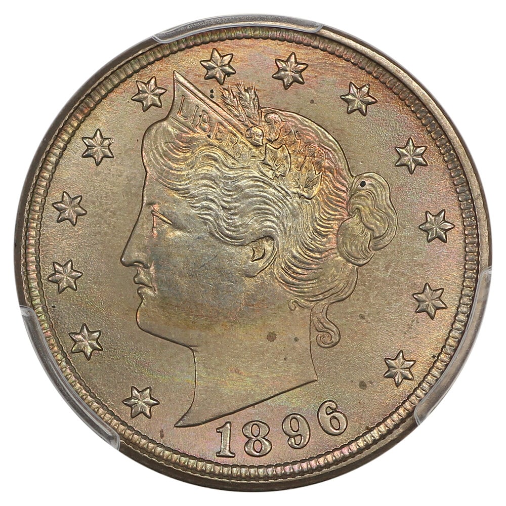 MS67 1896 5C PCGS - 3