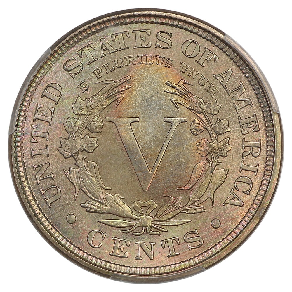 MS67 1896 5C PCGS - 4