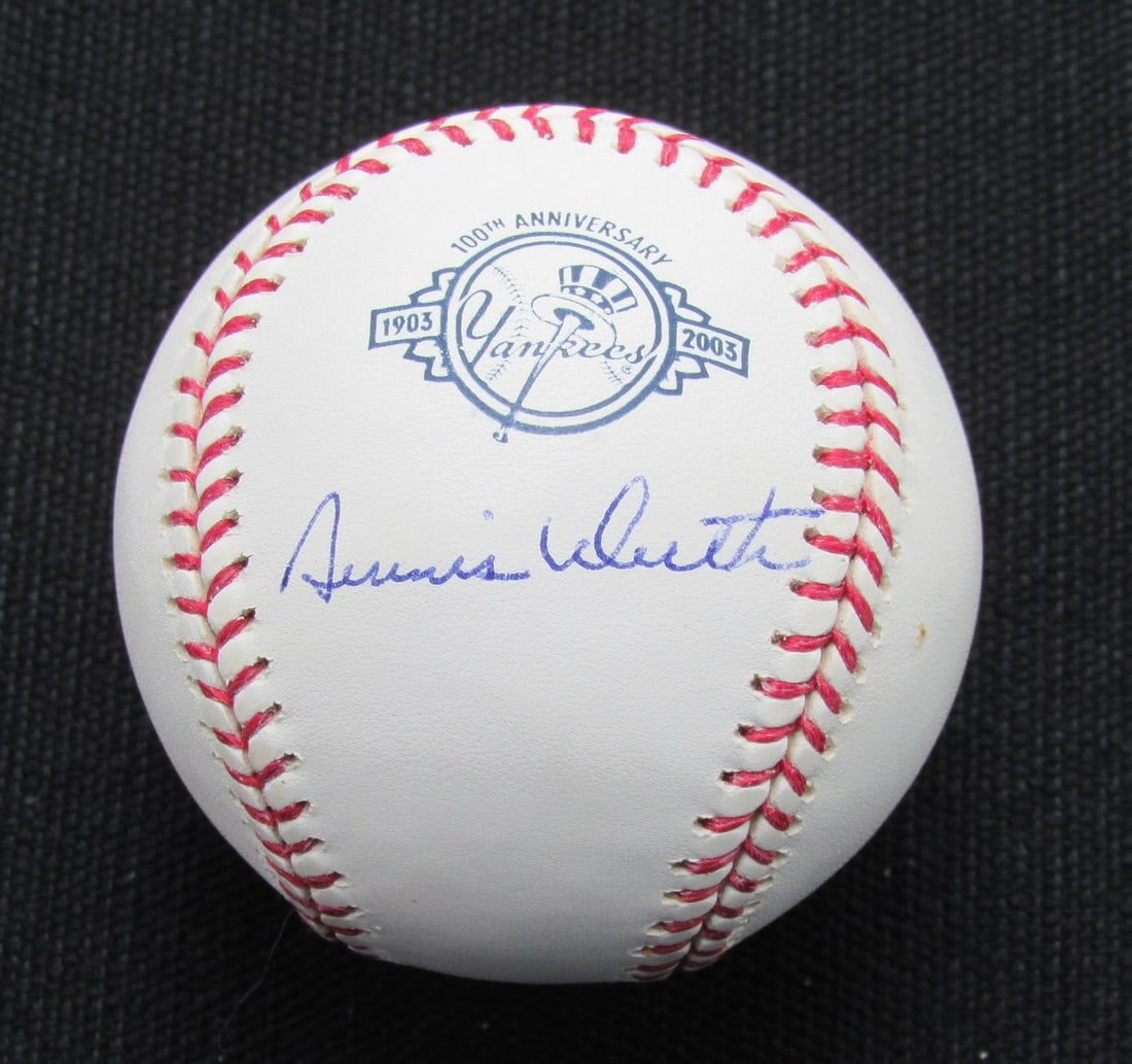 186842 Dennis Werth Signed/ Auto Yankees 100th OML Baseball JSA: 186842 Dennis Werth Signed/ Auto Yankees 100th OML Baseball JSA This listing features 186842 Dennis Werth Signed/ Auto Yankees 100th OML Baseball JSA. Item specifics are provided below. Item Specifics