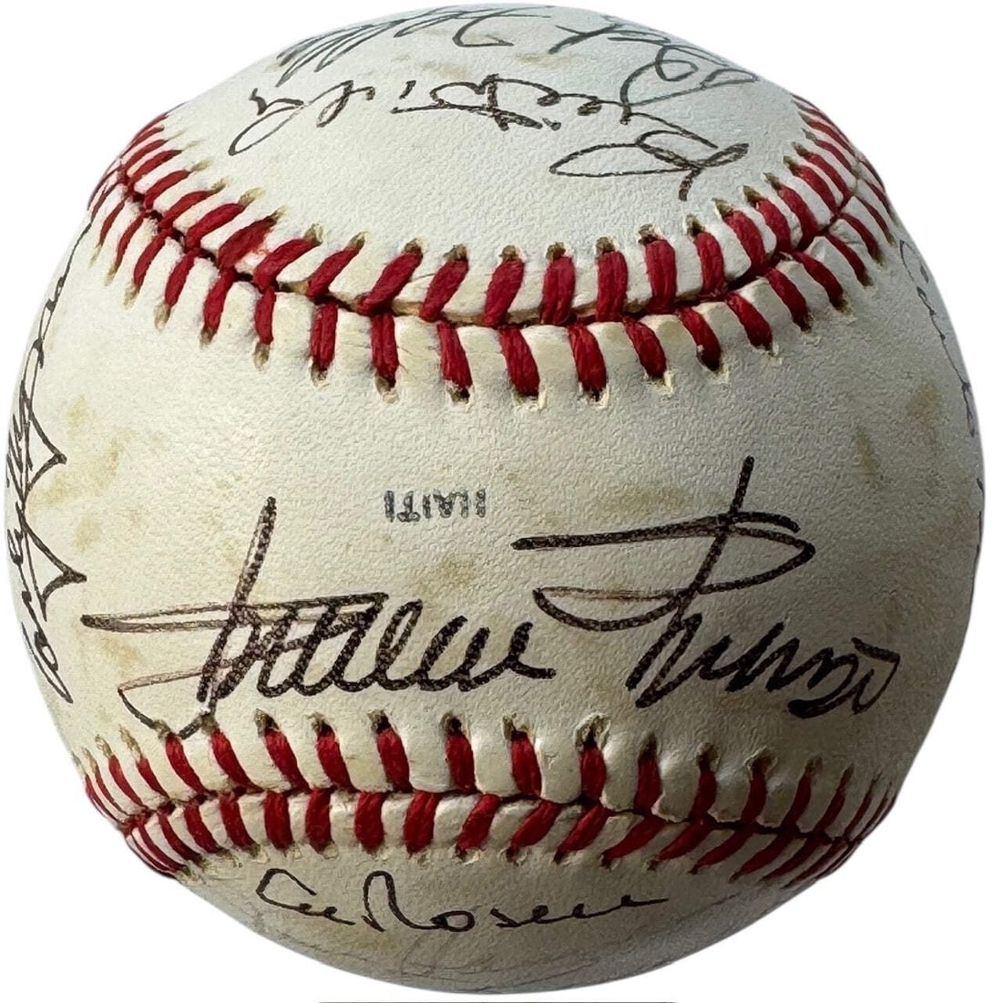 (JSA) Hall Of Famers and Stars Signed Cracker Jack Old Timers Day Baseball: (JSA) Hall Of Famers and Stars Signed Cracker Jack Old Timers Day Baseball This listing features (JSA) Hall Of Famers and Stars Signed Cracker Jack Old Timers Day Baseball. Item specifics are provided