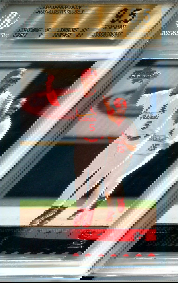 (Beckett) Albert Pujols 2004 Upper Deck Unsigned Card (1 of 2)