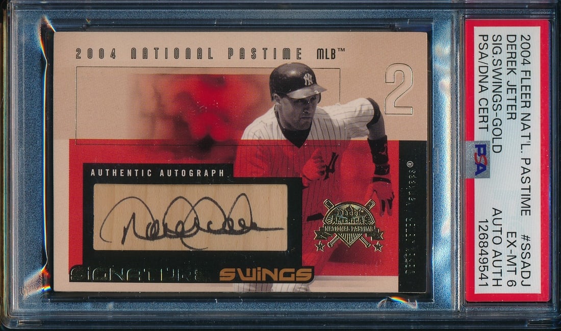 DNA 2004 National Pastime Signature Swings Derek Jeter SSA-DJ 25/ 33 PSA 6/ PSA/: DNA 2004 National Pastime Signature Swings Derek Jeter SSA-DJ 25/ 33 PSA 6/ PSA/ This listing features DNA 2004 National Pastime Signature Swings Derek Jeter SSA-DJ 25/ 33 PSA 6/ PSA/. Item specifics