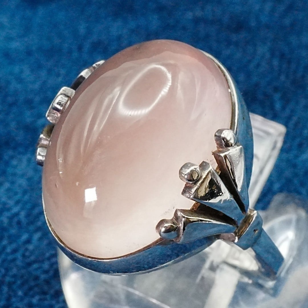 condition Georg Jensen No.51 Rose Quartz Sterling Silver Ring US6.5 in good: condition Georg Jensen No.51 Rose Quartz Sterling Silver Ring US6.5 in good This listing features condition Georg Jensen No.51 Rose Quartz Sterling Silver Ring US6.5 in good. Item specifics are provid