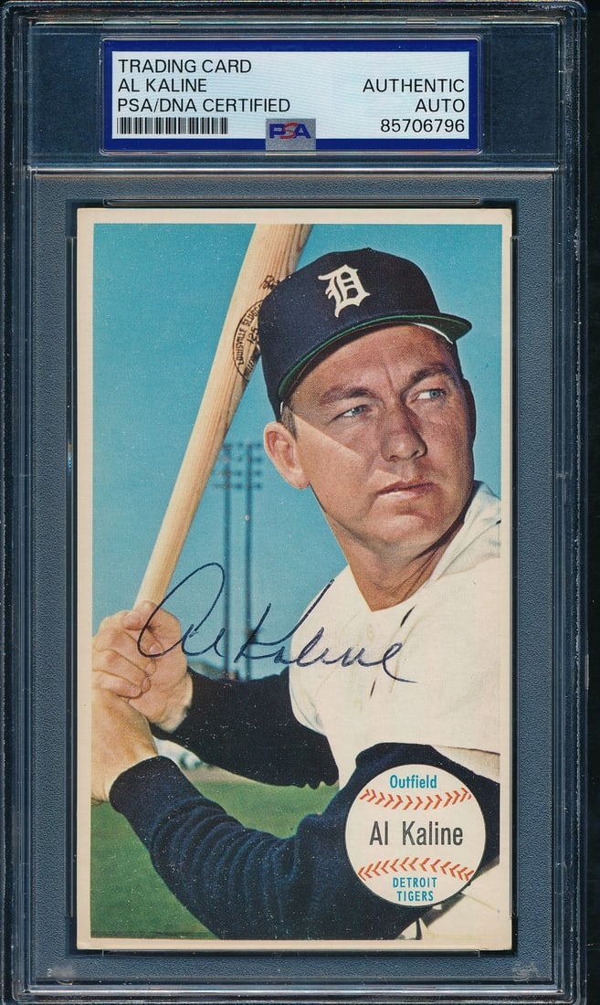 203265 1964 TOPPS Giants Al Kaline HOF Card #12 Signed/ Auto Tigers PSA/ DNA (1 of 2)