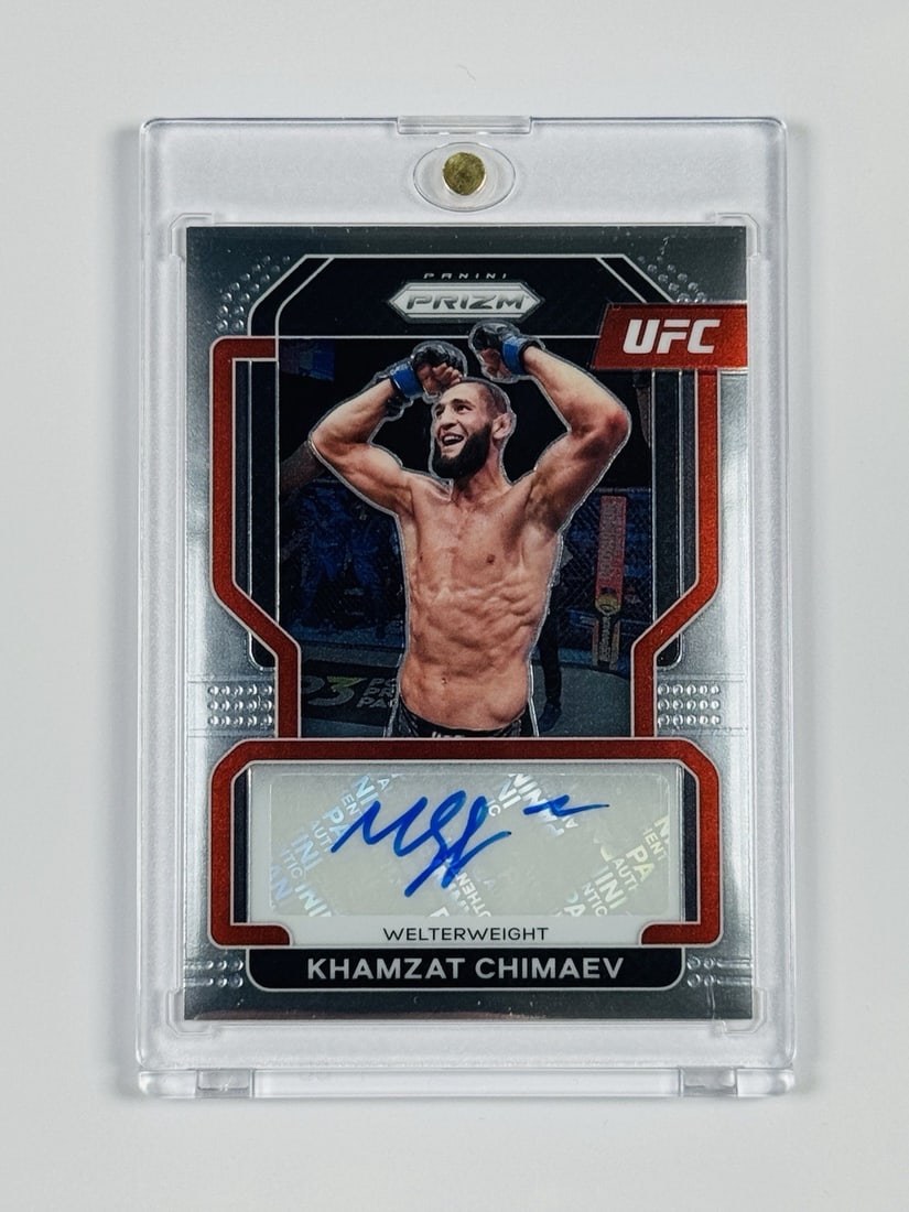 AUTO 2022 PANINI PRIZM KHAMZAT CHIMAEV #SG-KCH (1 of 2)