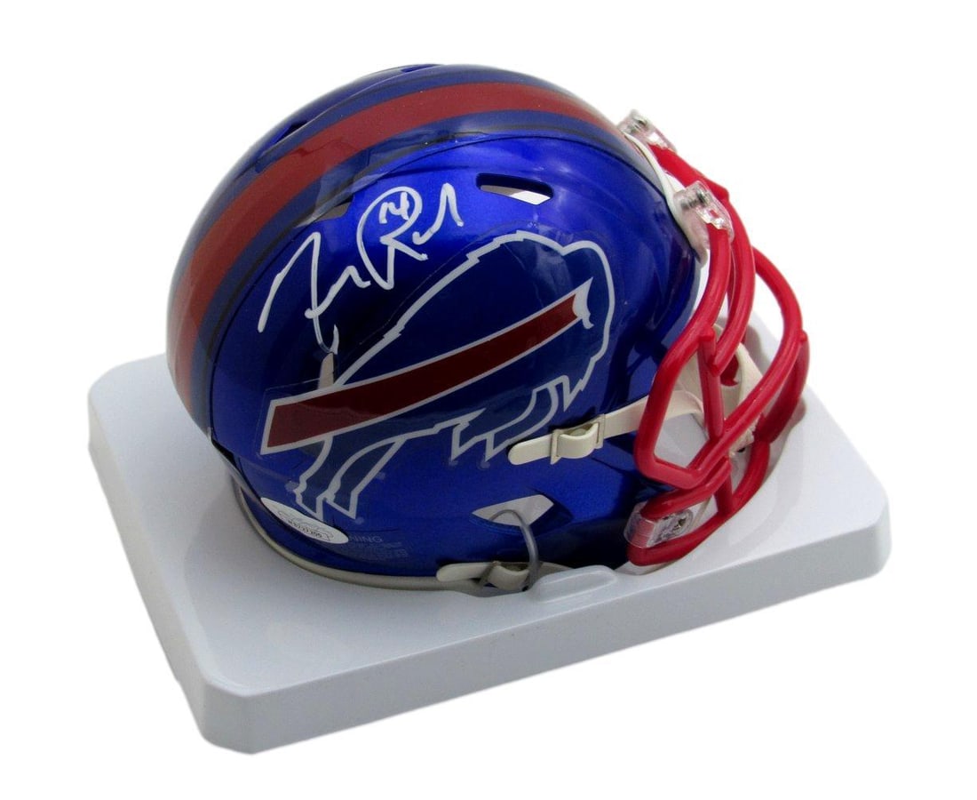 194008 Frank Reich Signed/ Autographed Flash Mini Helmet Buffalo Bills JSA (1 of 4)