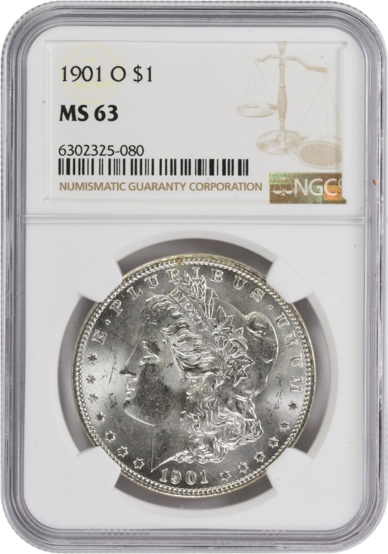NGC 1901-O Morgan Silver Dollar MS63 (1 of 2)