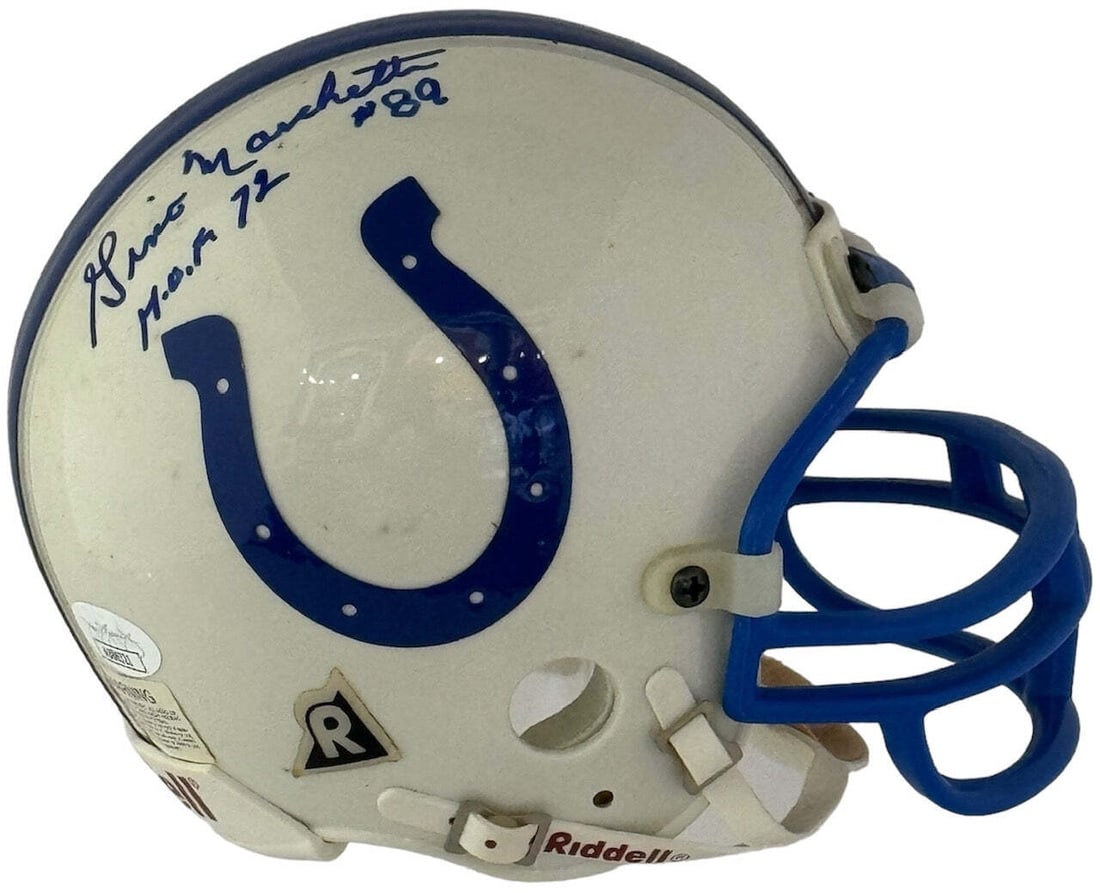 (JSA) Gino Marchetti Autographed Colts Mini Helmet (1 of 2)