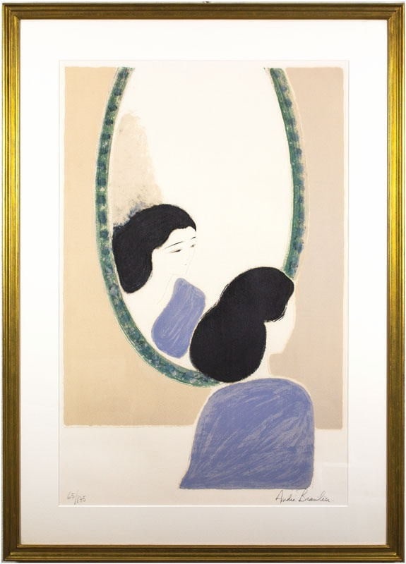 Framed ANDRE BRASILIER Mirror of Ireland Lithograph Signed Edition 65/ 175 (1 of 3)