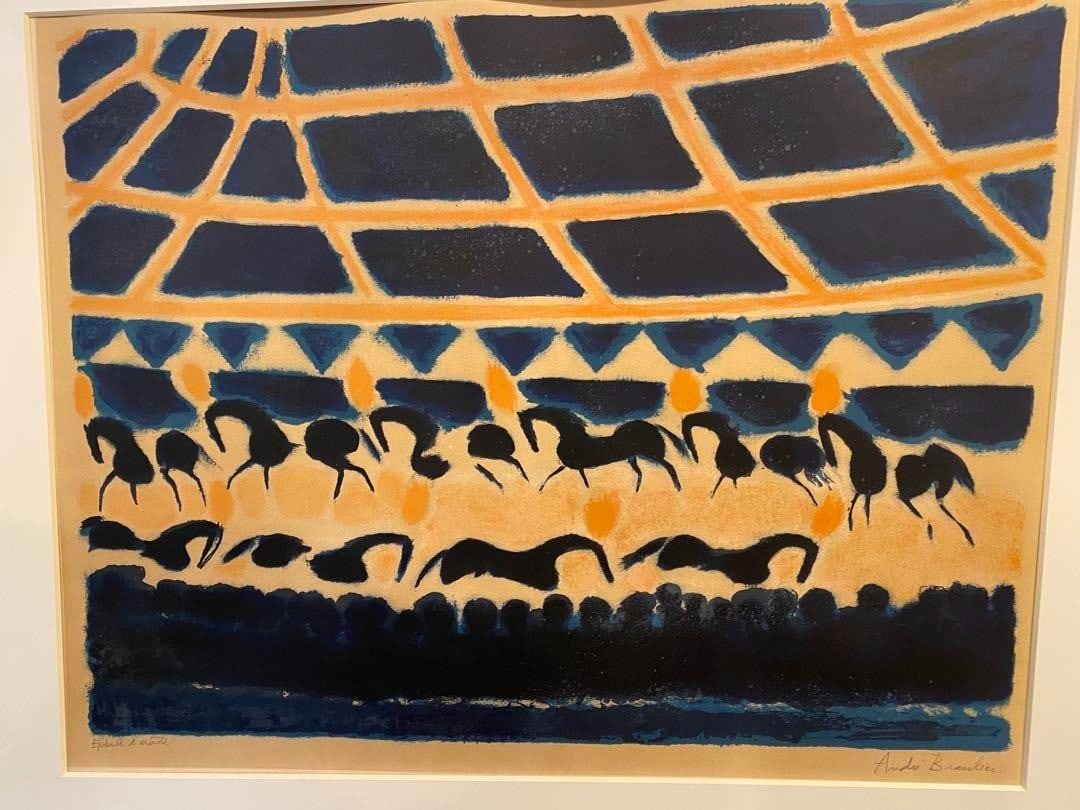 AP Andre Brasilier La Ronde des Chevaux de Cirque Orange Silkscreen Signed ED (1 of 8)