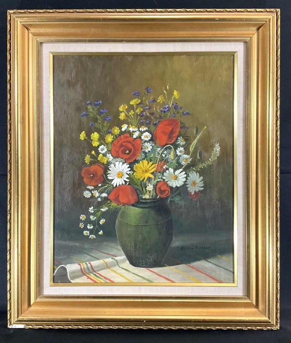 Art Piroska Bulcsu Original Oil Painting "Wild Flowers" Hungary Still Life: Art Piroska Bulcsu Original Oil Painting "Wild Flowers" Hungary Still Life This listing features Art Piroska Bulcsu Original Oil Painting "Wild Flowers" Hungary Still Life. Item specifics are provided