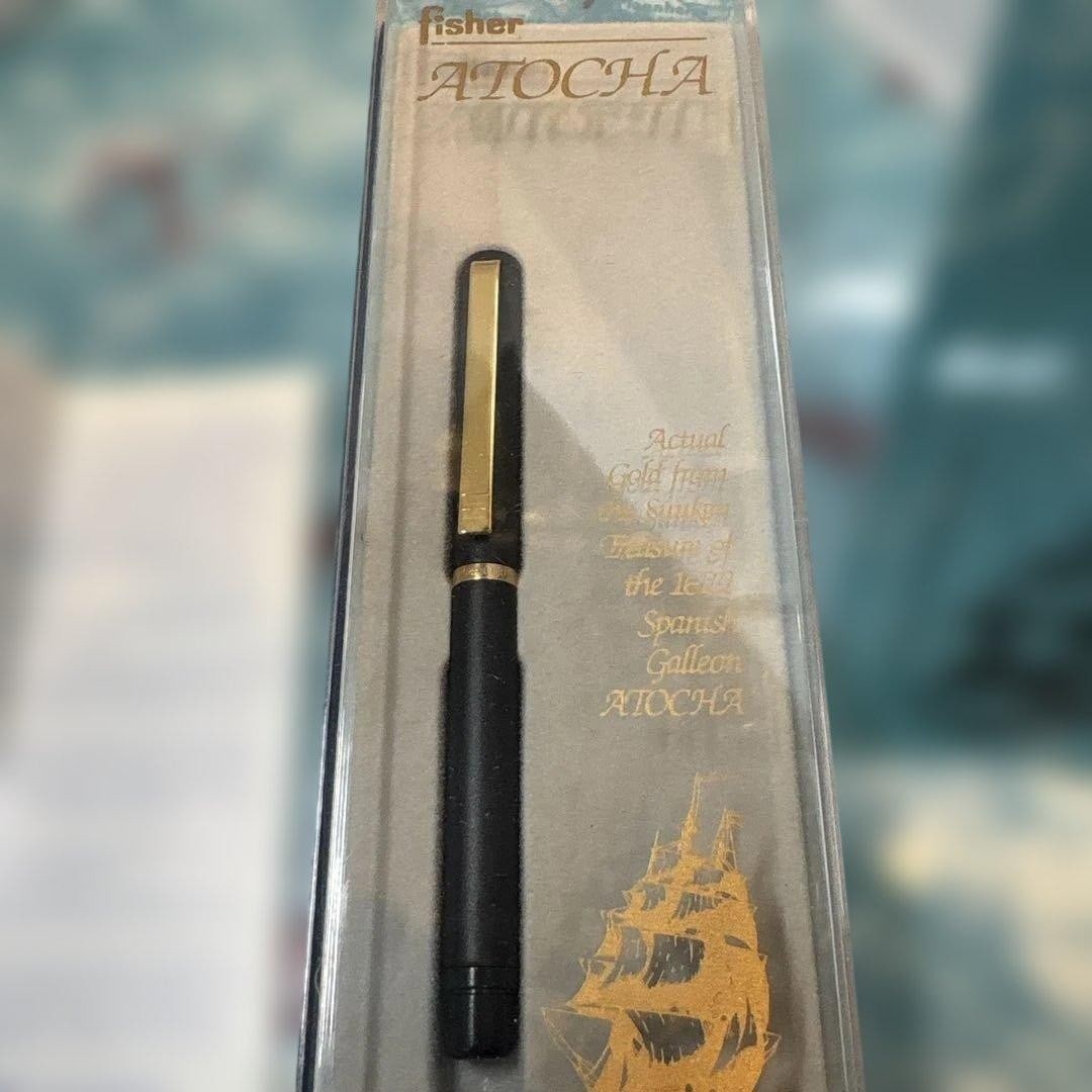 stationery Fisher Space Atocha Black Lacquer Finish Ballpoint Pen Collectible: stationery Fisher Space Atocha Black Lacquer Finish Ballpoint Pen Collectible This listing features stationery Fisher Space Atocha Black Lacquer Finish Ballpoint Pen Collectible. Item specifics are pr