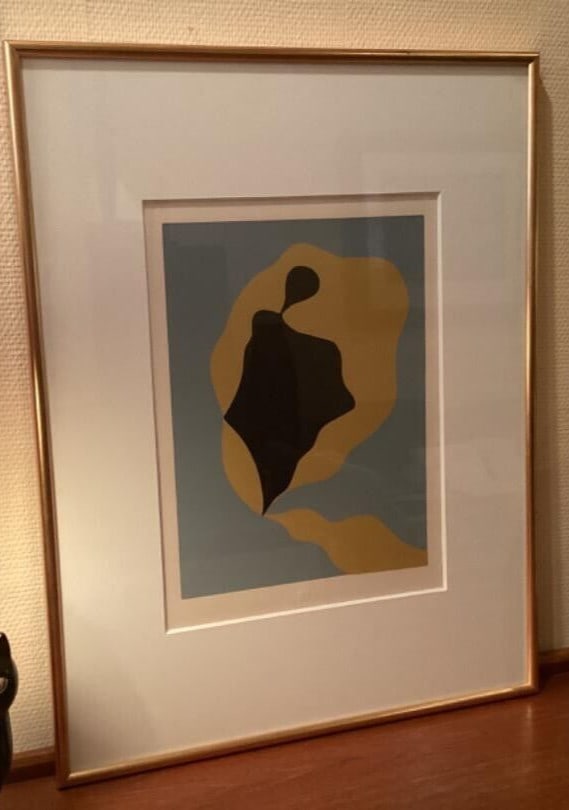 La Cueillette Not Signed Framed - Jean Arp 1965 Original Aquatint Print (1 of 6)