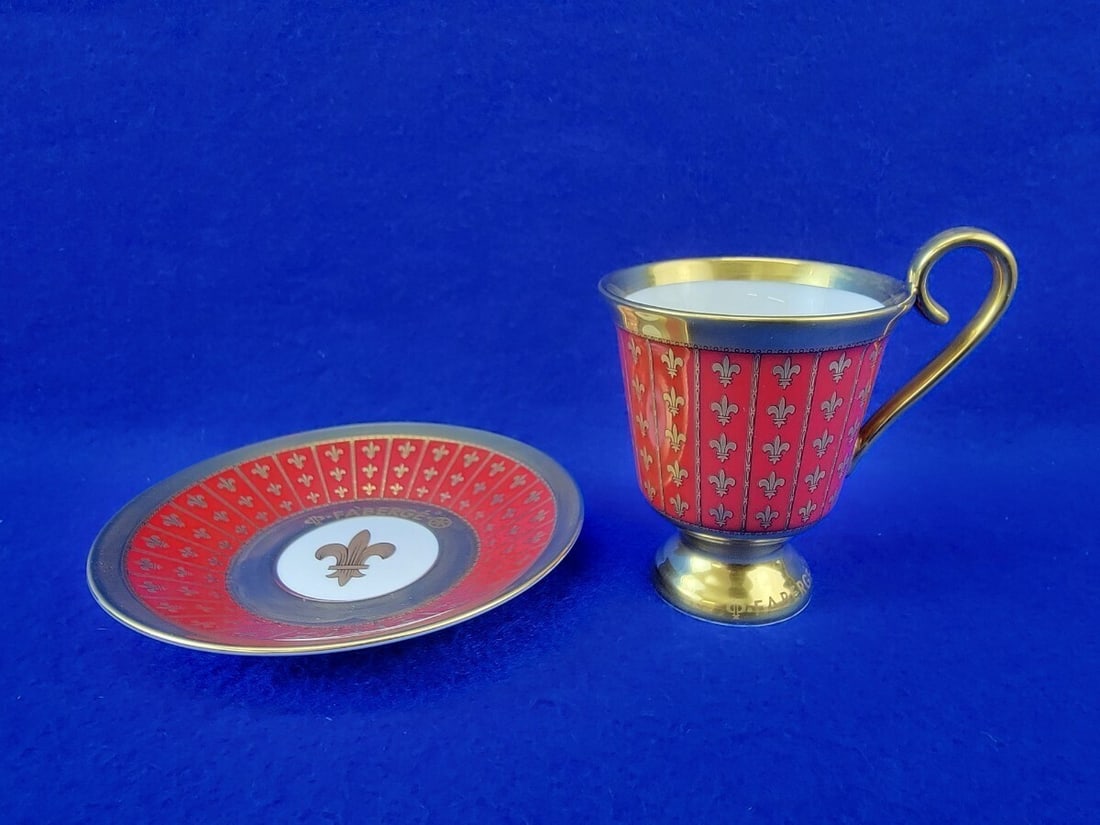1500 Faberge Cup Saucer Red Porcelain Tableware Limited Edition 527 of: 1500 Faberge Cup Saucer Red Porcelain Tableware Limited Edition 527 of This listing features 1500 Faberge Cup Saucer Red Porcelain Tableware Limited Edition 527 of. Item specifics are provided below.
