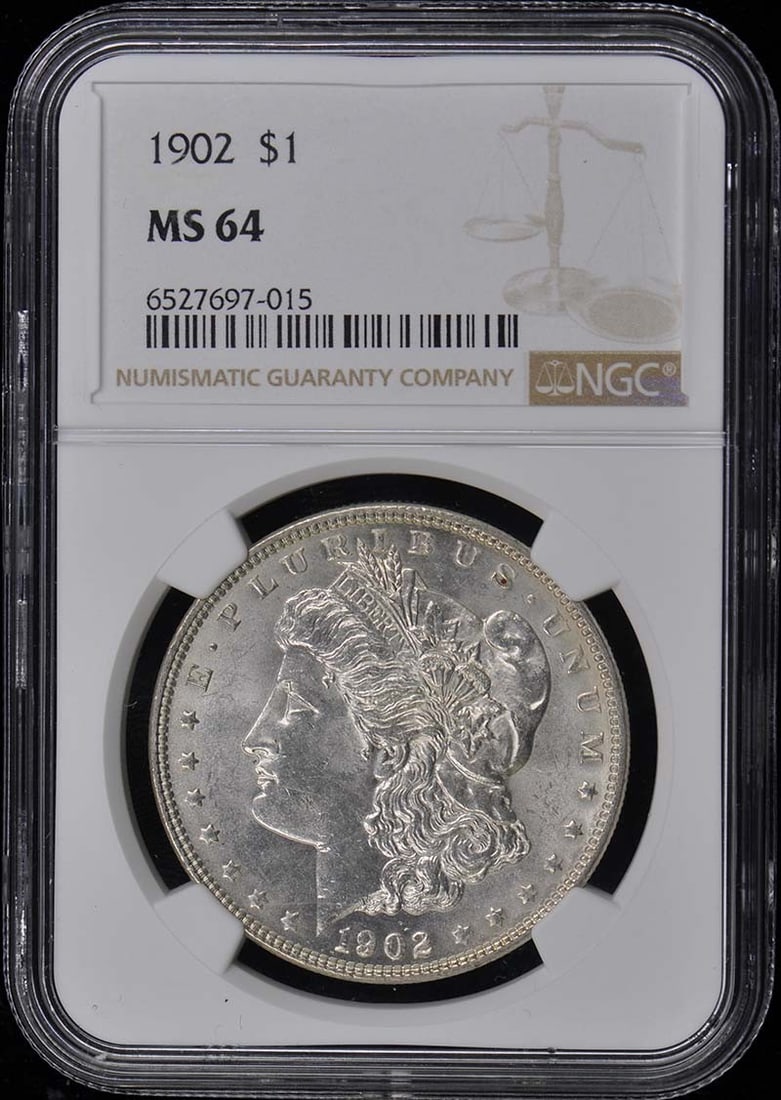 MS64 1902 Morgan Dollar S$1 NGC (1 of 1)