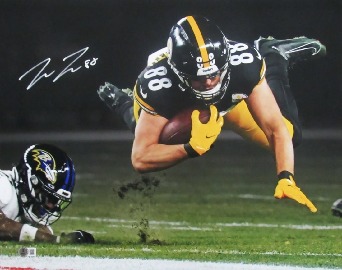 189659 Pat Freiermuth Signed/ Auto 16x20 Photo Pittsburgh Steelers Beckett (1 of 3)