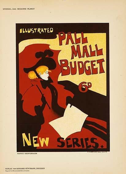 Lithograph Pall Mall Buget Greiffenhagen Das Moderne Plakat 1897 Original Stone: Lithograph Pall Mall Buget Greiffenhagen Das Moderne Plakat 1897 Original Stone This listing features Lithograph Pall Mall Buget Greiffenhagen Das Moderne Plakat 1897 Original Stone. Item specifics ar