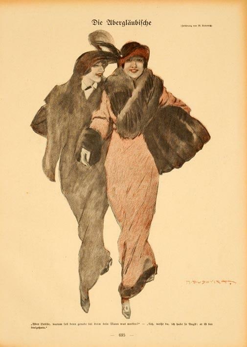 Original Simplicissimus 1913 By Marcello Dudovich Fashionable Ladies On Linen: Original Simplicissimus 1913 By Marcello Dudovich Fashionable Ladies On Linen This listing features Original Simplicissimus 1913 By Marcello Dudovich Fashionable Ladies On Linen. Item specifics are pr