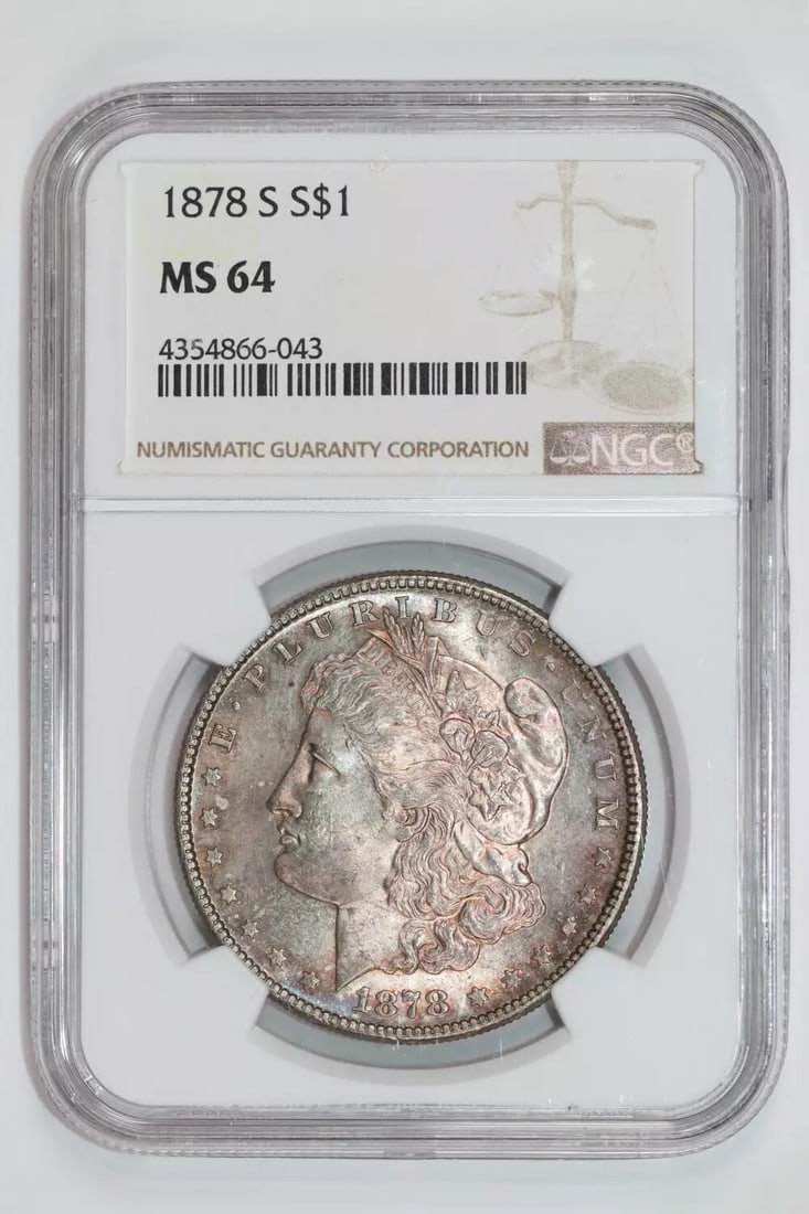 MS64 1878-S MORGAN DOLLAR NGC (1 of 2)