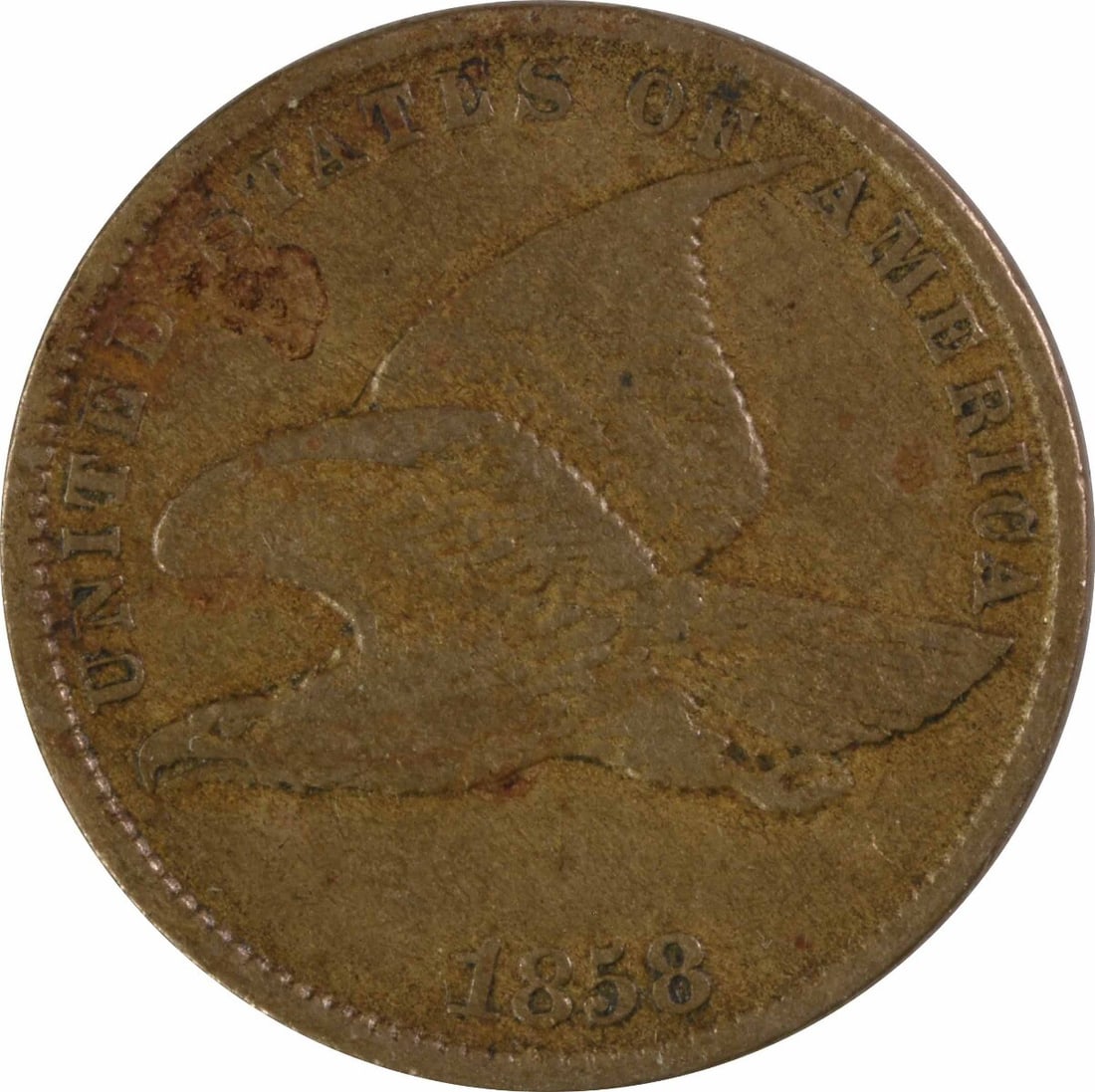 Uncertified 1858 Flying Eagle Cent Small Letters Choice VF (1 of 2)