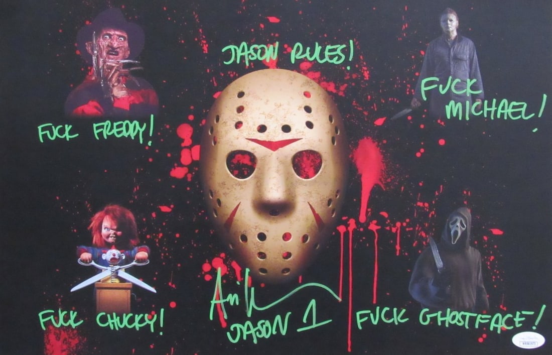 189569 Ari Lehman Signed/ Inscribed 11x17 Photo "Friday the 13th" JSA (1 of 3)