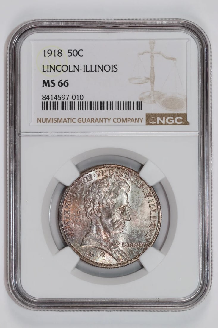 PQ 1918 LINCOLN COMMEMORATIVE HALF DOLLAR NGC MS66 PRETTY FRESH (1 of 2)