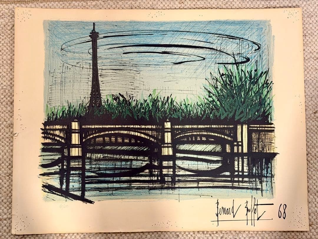 only Bernard Buffet Pont de Grenelle Lithograph Signed ED 68/ 250 Sheet: only Bernard Buffet Pont de Grenelle Lithograph Signed ED 68/ 250 Sheet This listing features only Bernard Buffet Pont de Grenelle Lithograph Signed ED 68/ 250 Sheet. Item specifics are provided below