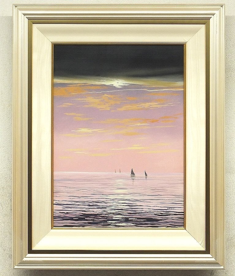 Signed Michele Battut Original Oil Painting Ripples 15F Seascape French Artist (1 of 5)