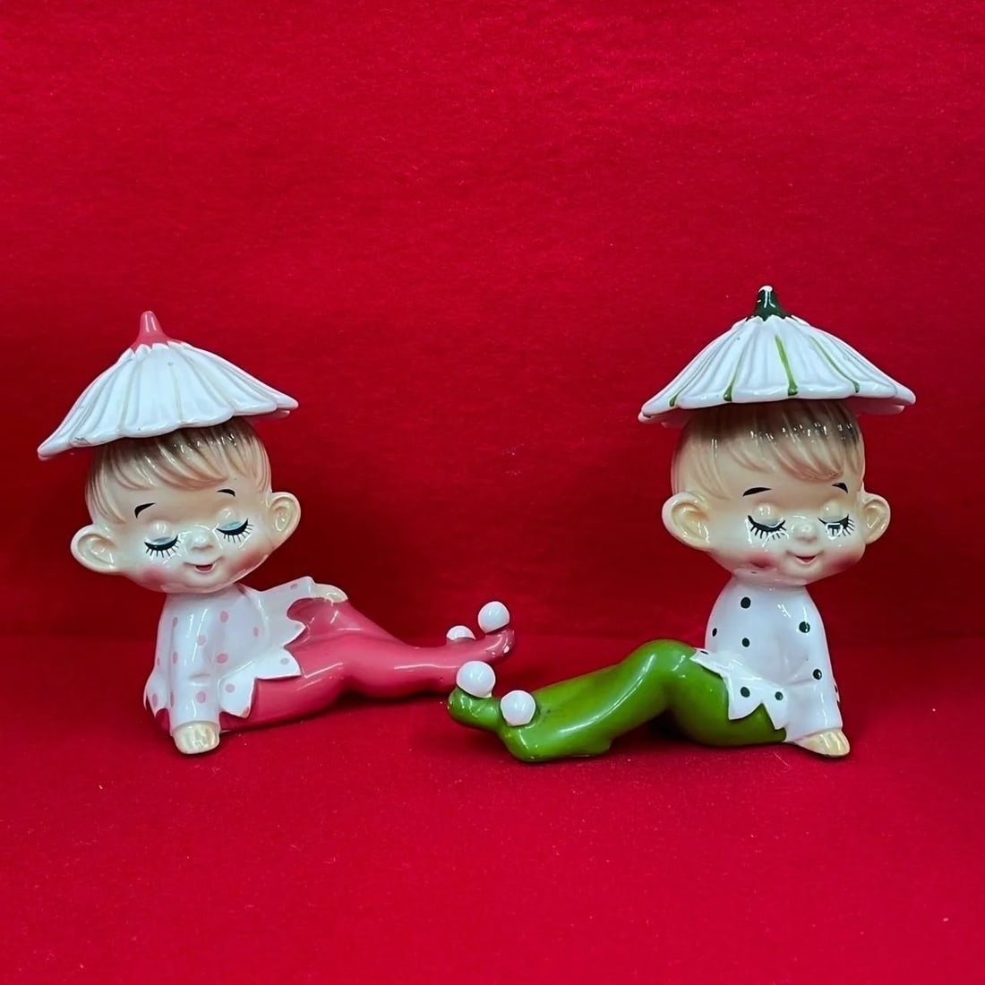 Collectible Elf Flower Girl Twin Ceramic Dolls Japanese Vintage Hand Painted: Collectible Elf Flower Girl Twin Ceramic Dolls Japanese Vintage Hand Painted This listing features Collectible Elf Flower Girl Twin Ceramic Dolls Japanese Vintage Hand Painted. Item specifics are prov