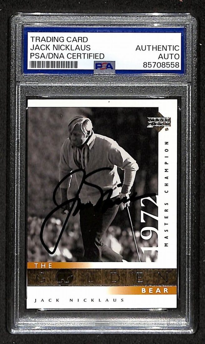 BA205358 2001 Upper Deck Jack Nicklaus Signed/ Autographed Card #115 PSA/ DNA (1 of 2)