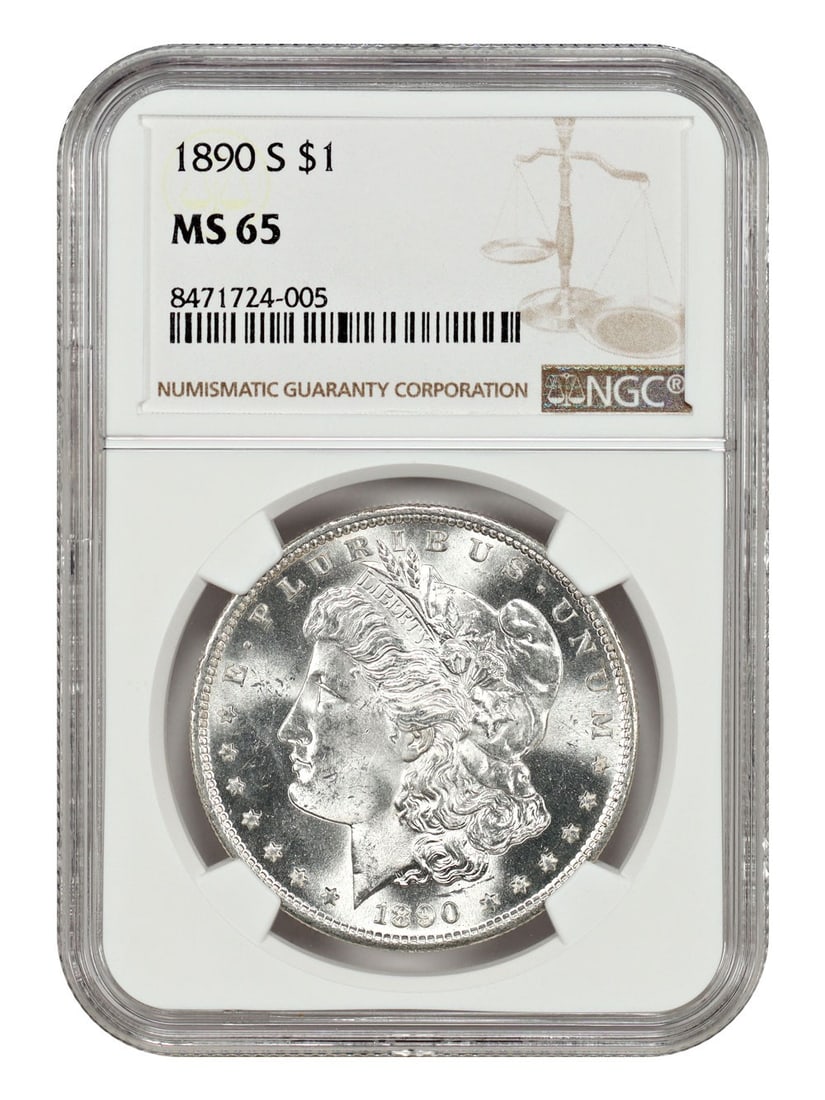 Morgan Dollar - 1890-S $1 NGC MS65 (1 of 4)