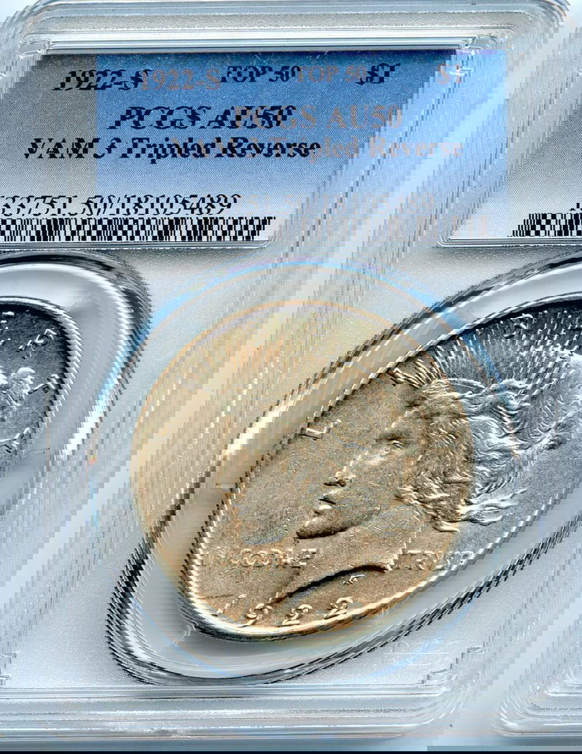 AU50 C6897- 1922-S VAM-3 TRIPLED REVERSE TOP 50 PEACE DOLLAR PCGS: AU50 C6897- 1922-S VAM-3 TRIPLED REVERSE TOP 50 PEACE DOLLAR PCGS This listing features AU50 C6897- 1922-S VAM-3 TRIPLED REVERSE TOP 50 PEACE DOLLAR PCGS. Item specifics are provided below. Item Speci