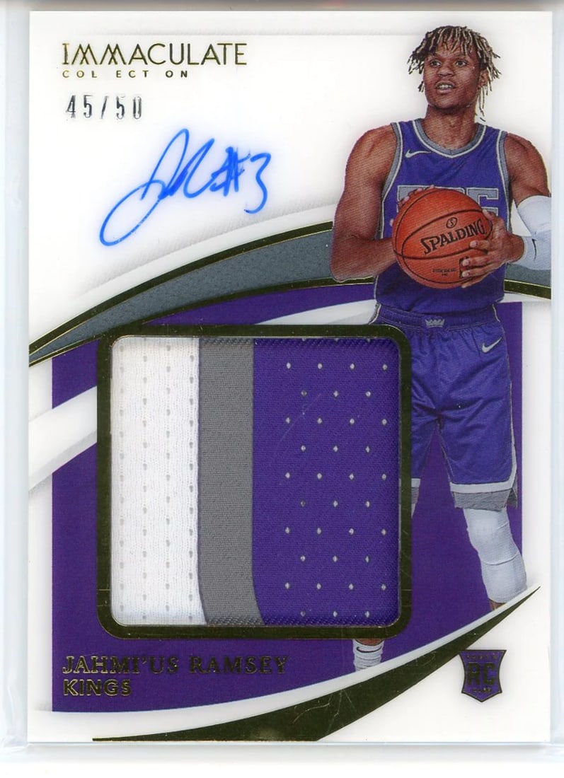 Ca Jahmi'us Ramsey Autographed 2020-21 Panini Immaculate Collection Rookie Patch (1 of 2)