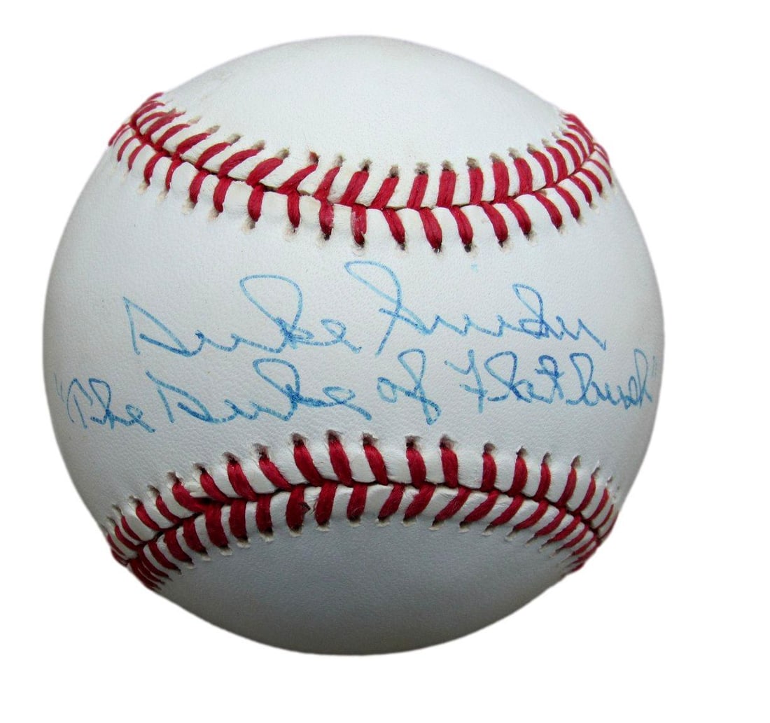 JSA Duke Snider HOF Signed/ Inscribed ONL Baseball Dodgers "The Duke of Flatbush" (1 of 3)