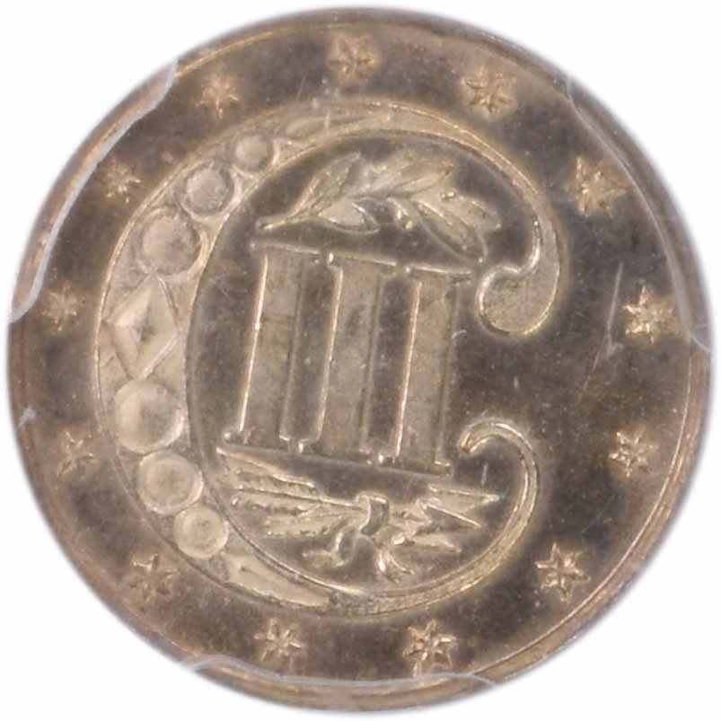 PCGS 1869 Three Cent Silver MS63 - 3