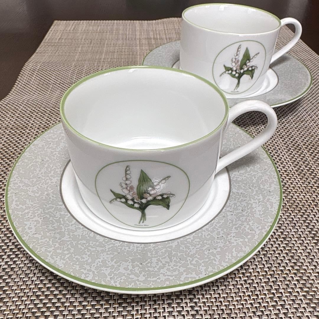 Tableware Christian Dior MILLY LA FORET Coffee Cup & Saucer Set Of 2 Porcelain: Tableware Christian Dior MILLY LA FORET Coffee Cup & Saucer Set Of 2 Porcelain This listing features Tableware Christian Dior MILLY LA FORET Coffee Cup & Saucer Set Of 2 Porcelain. Item specifics are