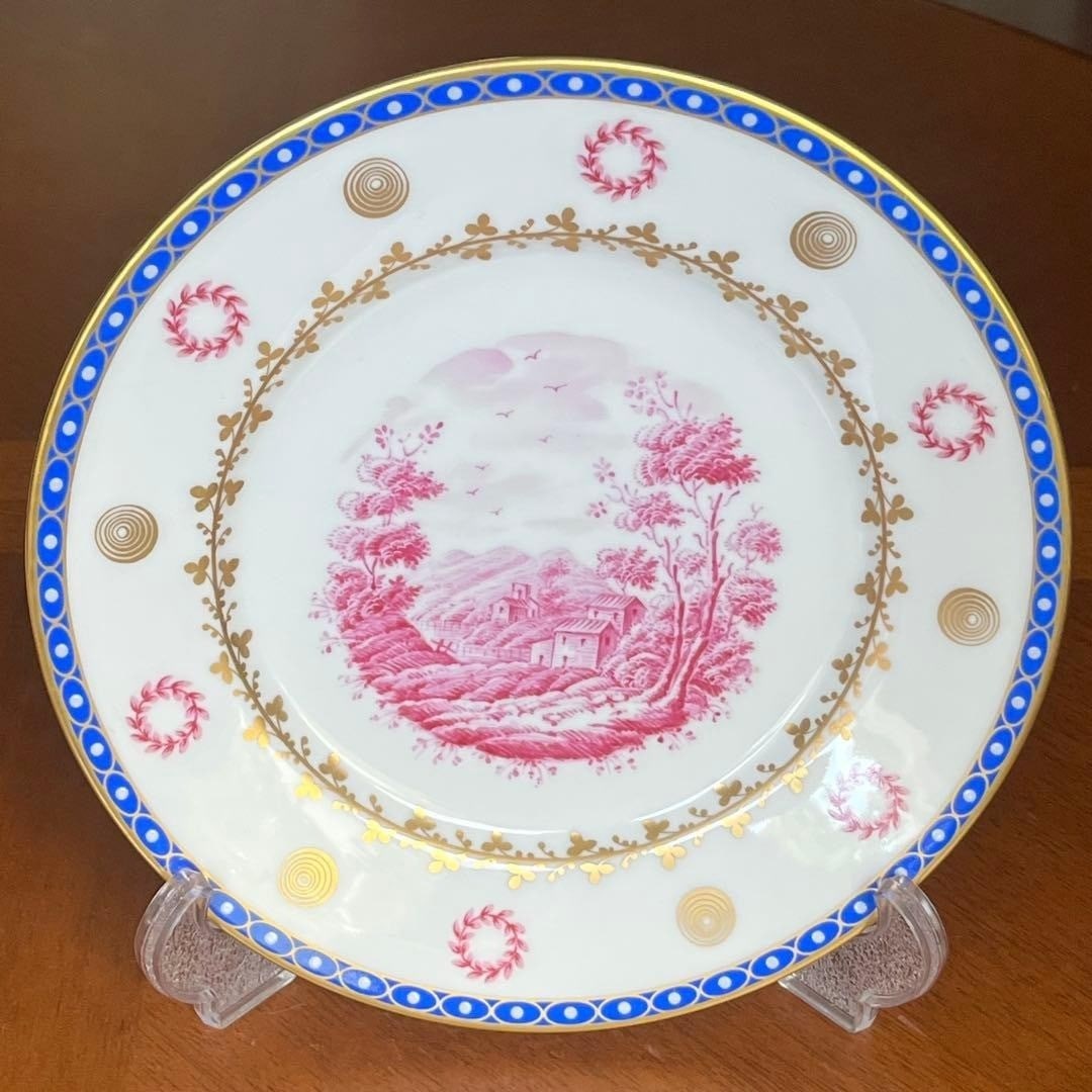 Tableware Richard Ginori Porpora Plate Paesaggio Hand Painted Italian (1 of 10)